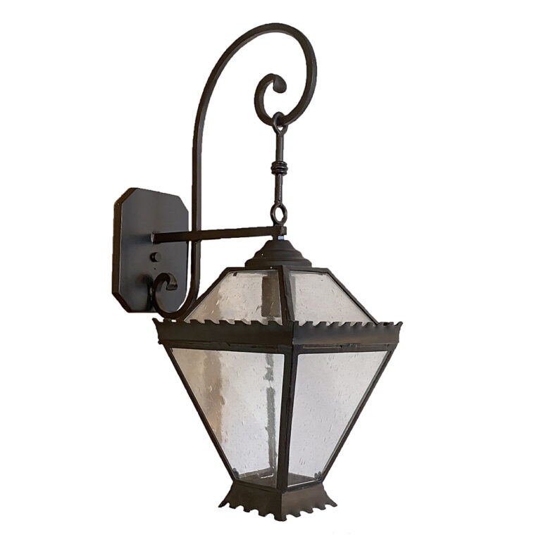 Wrought Iron Outdoor Wall Bracket Lights - SH Studios - Outdoor Wall Bracket Lights