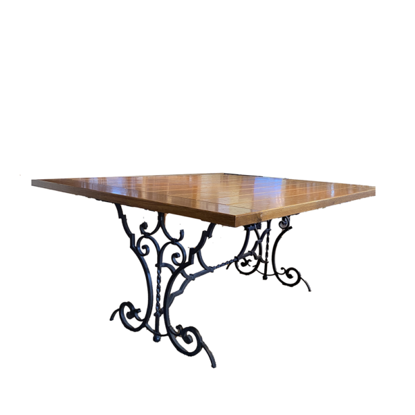 Tressel Table W/ Wood Top  Table Base