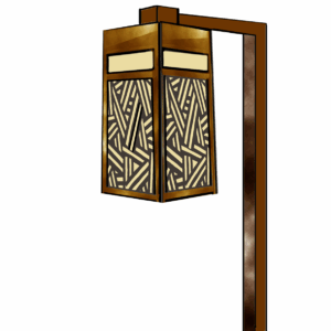 Neutra standing path light