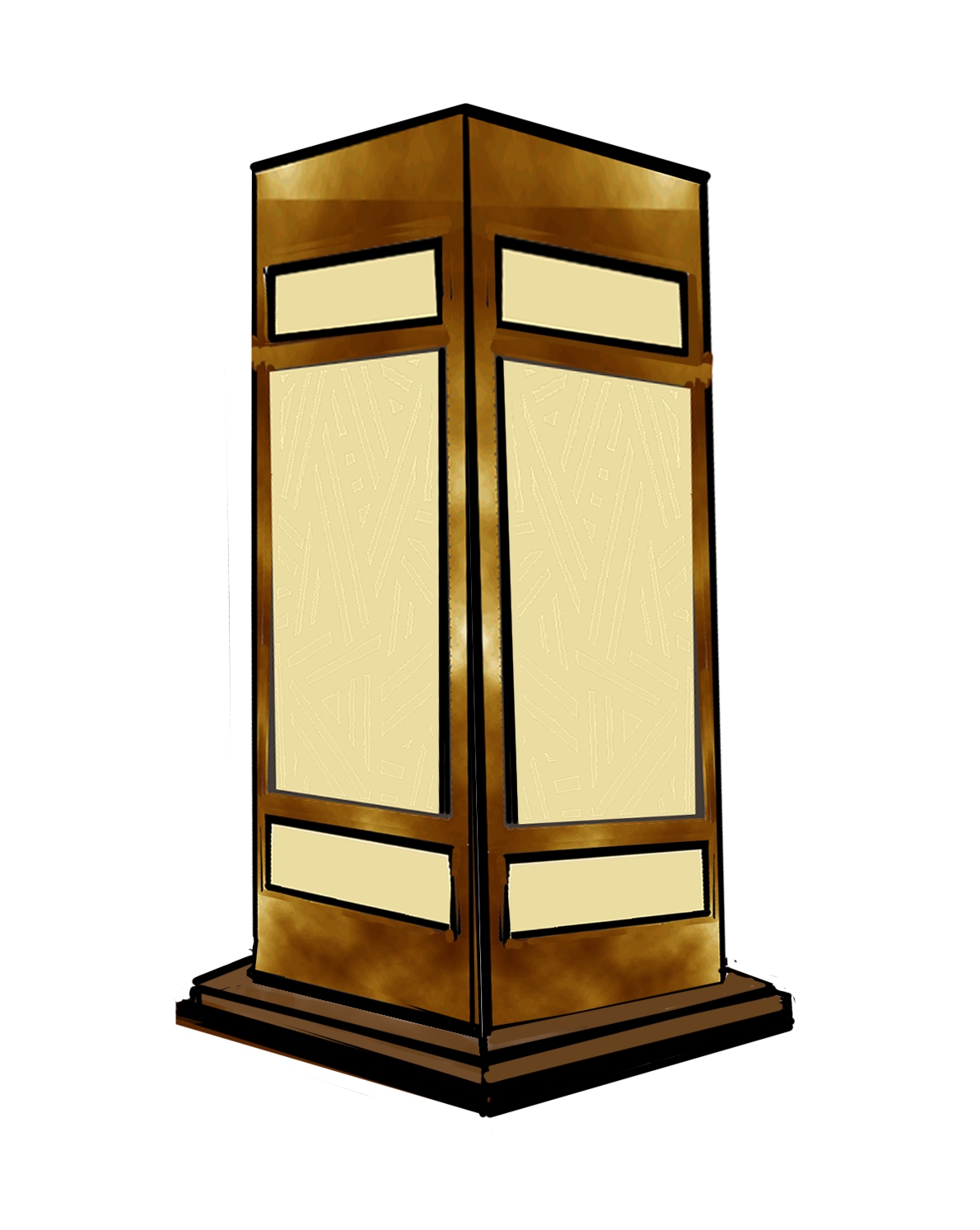 Blanch 6.5" Square Ground Mount