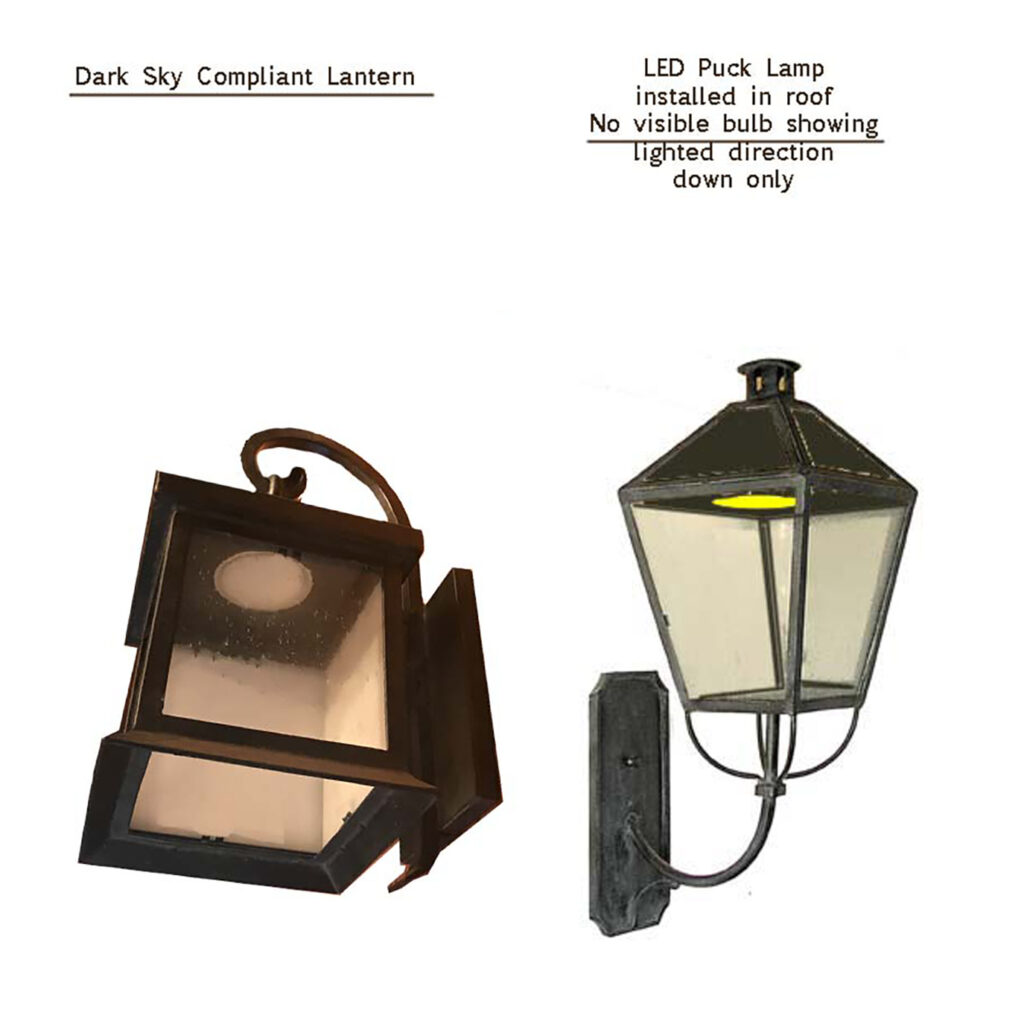 Wrought Iron Dark Sky Lantern/ Example SH Studios
