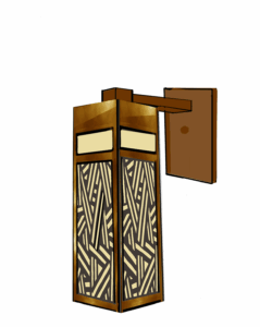 Neutra square wall bracket. long