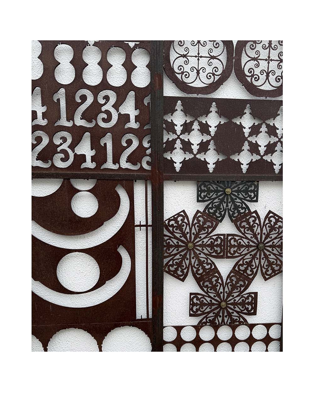 Puzzled .large Metal Art Wall Hanging