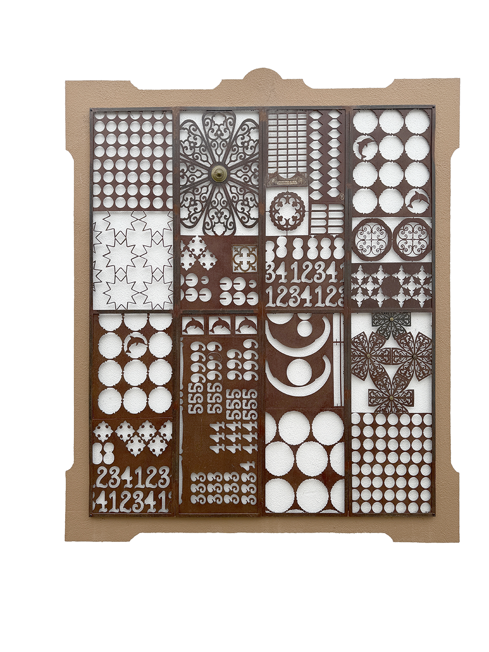 Puzzled .large Metal Art Wall Hanging