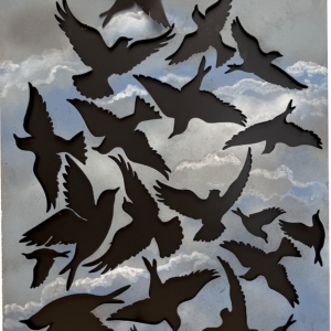 Birds Interrupted-aluminum