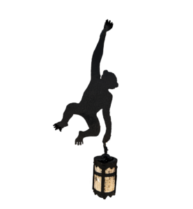 hanging monkey w: lantern