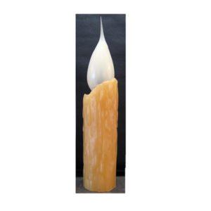 Resin Iron Candle 6" Large